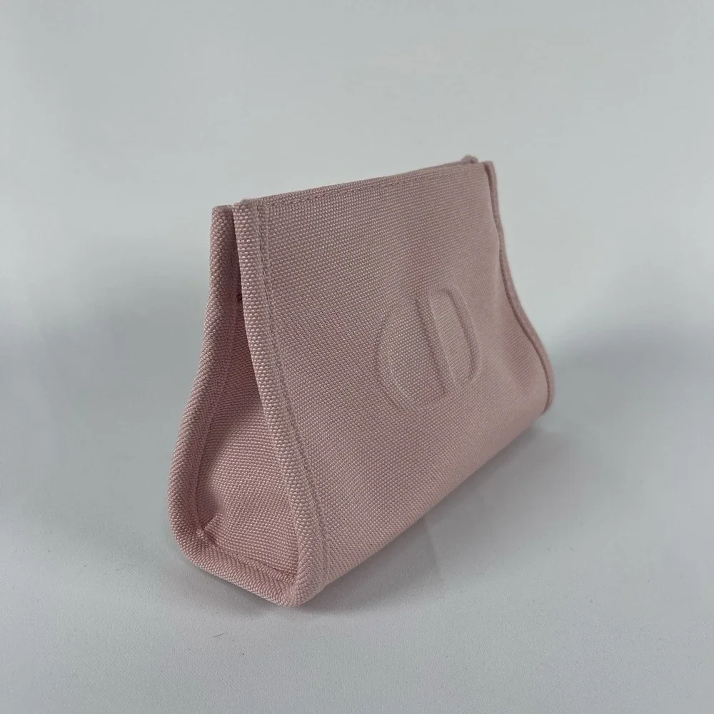 Dior Beauté Cosmetic Makeup Bag Pouch Pink Mesh Designer Luxury Pastel